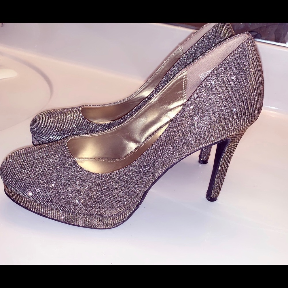Sparkly Glitter Party Heels Size 6.5